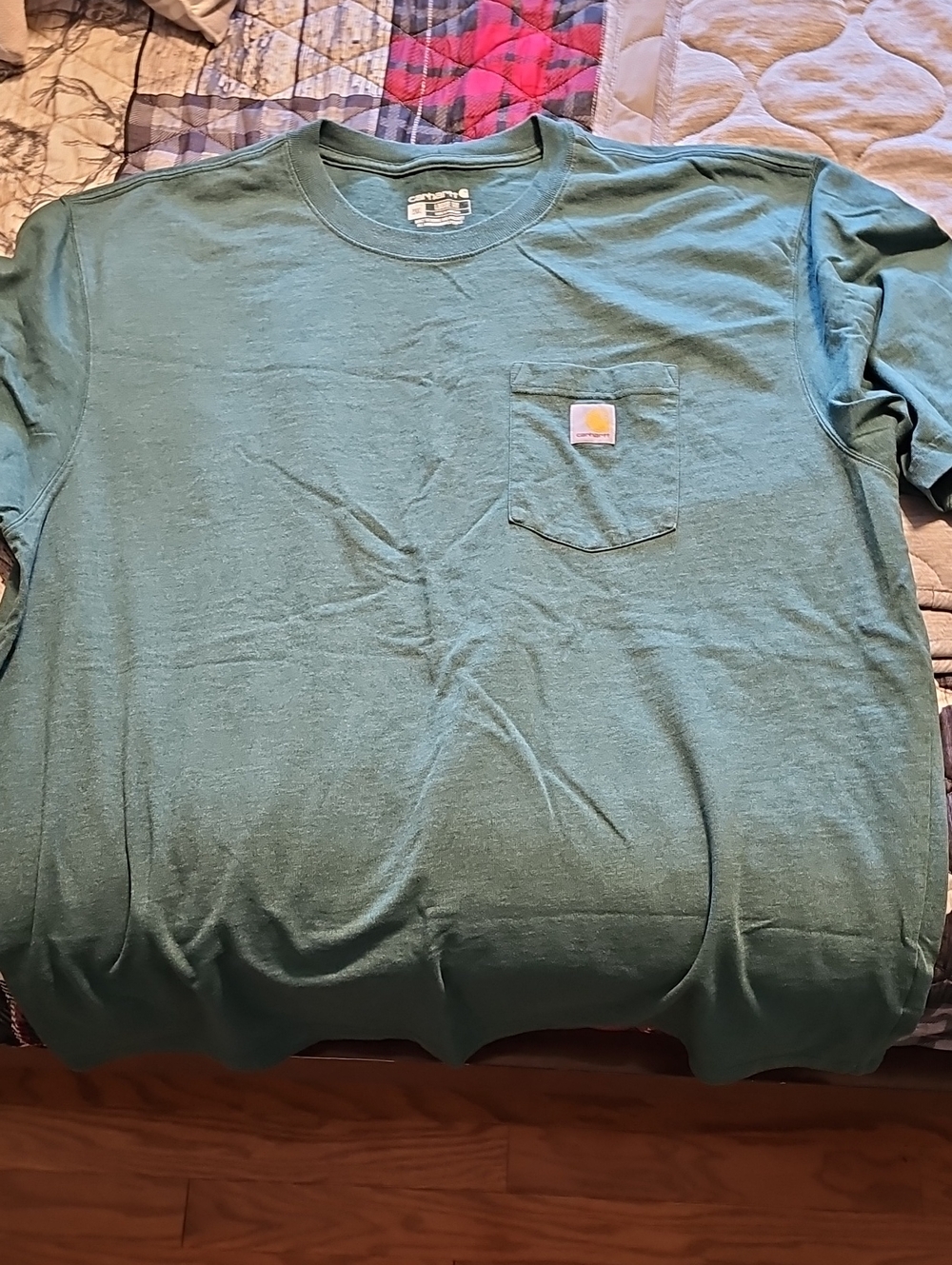 Carhartt Men's Green Pocket T-Shirt